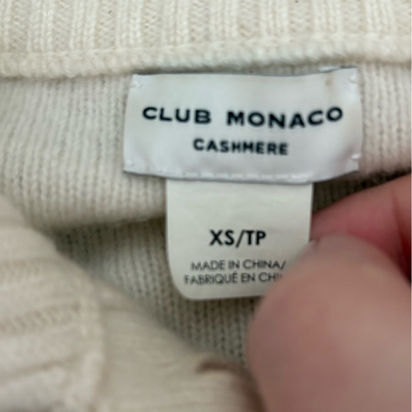 Club Monaco Cashmere Button Up Sweater Cardigan XS - FLAW - Picture 2 of 7